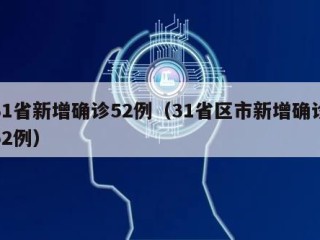 31省新增确诊52例（31省区市新增确诊52例）